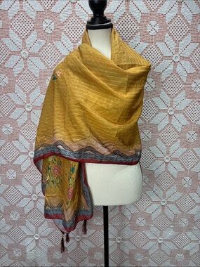 Mustard Yellow Women's Shawl Scarf by